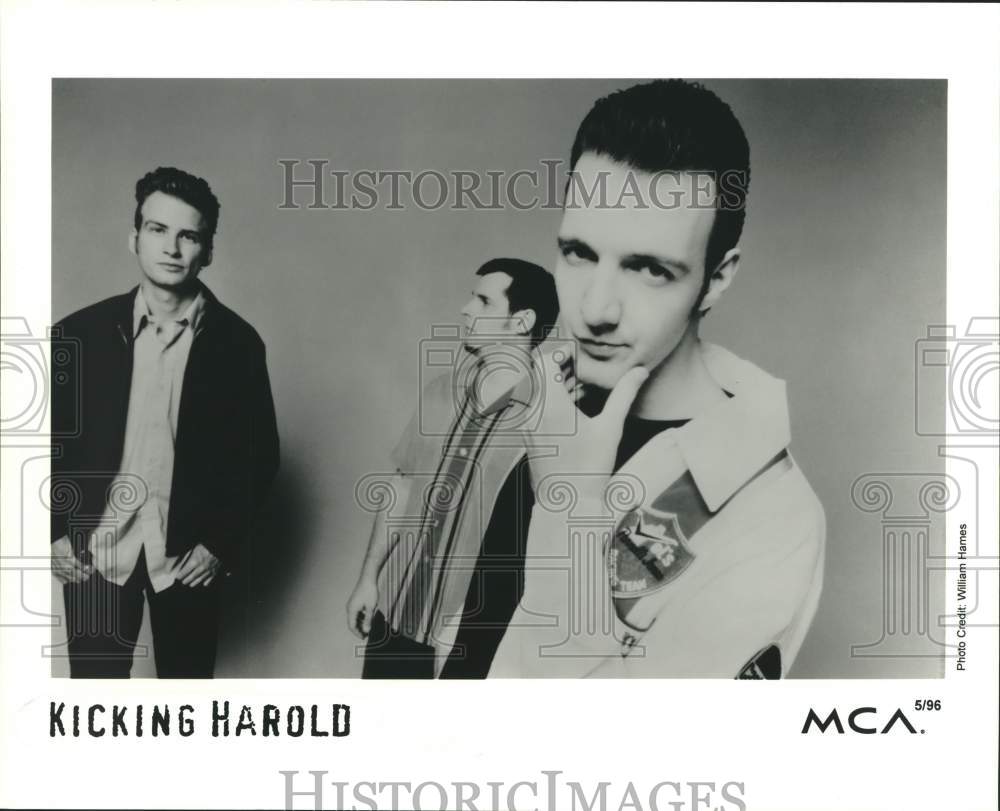 1996 Press Photo Recording artists Kicking Harold, a local band - sap18480- Historic Images