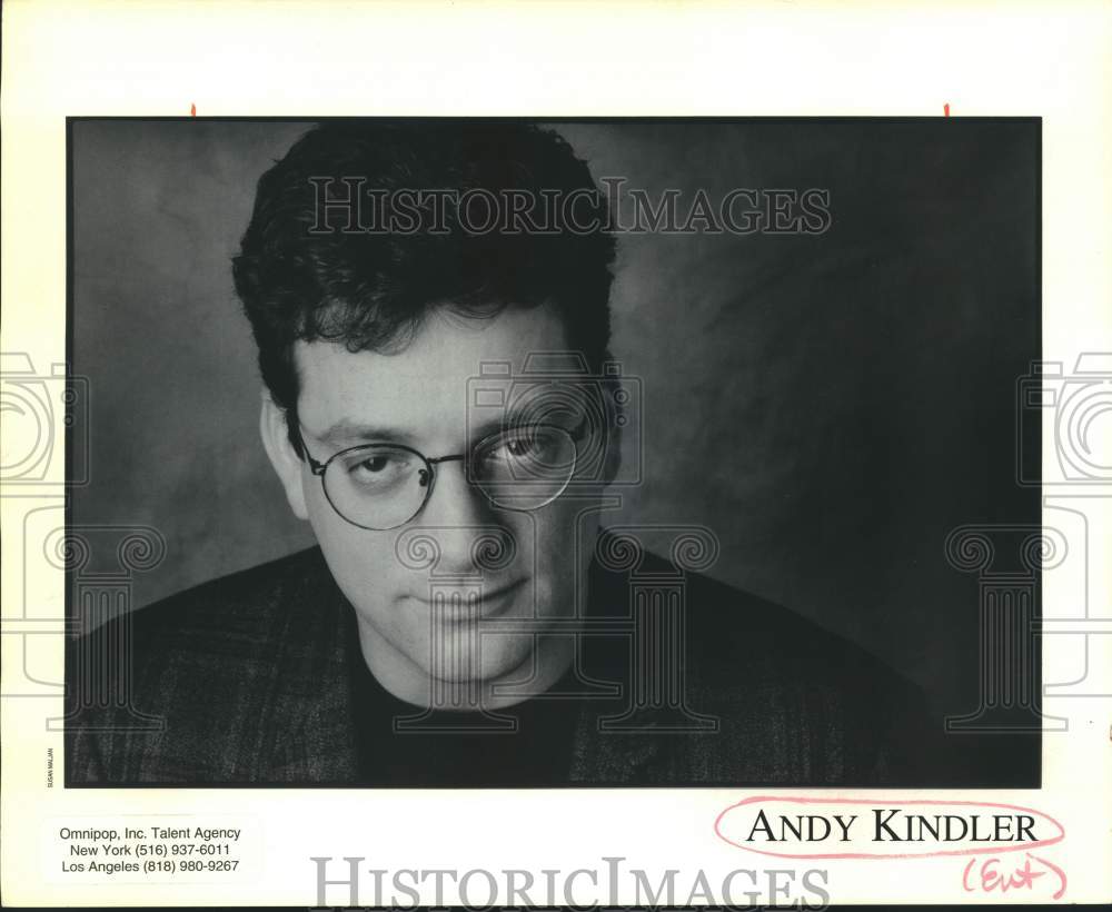 1996 Press Photo Entertainer Andy Kindler, Comedian - sap18520- Historic Images