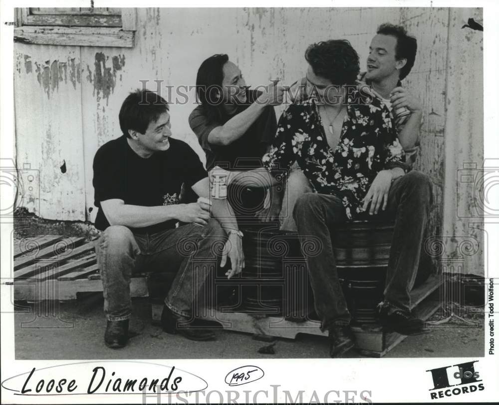 1995 Press Photo Four Members of the band Loose Diamonds, Entertainers- Historic Images