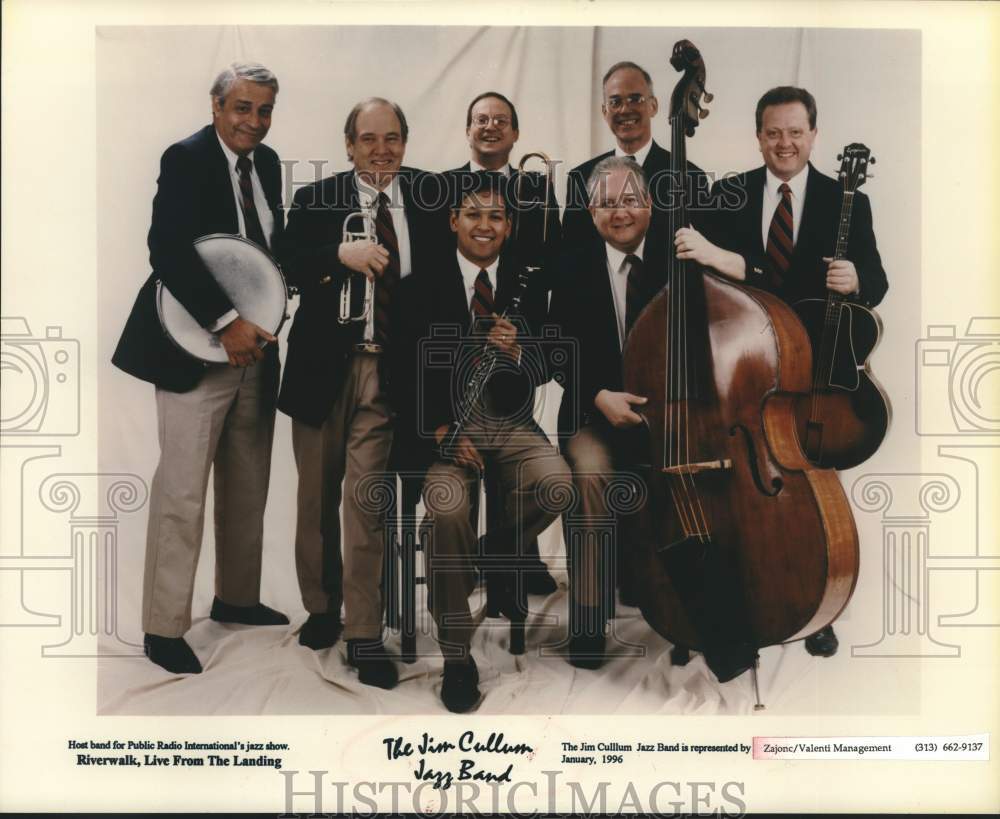 1996 Press Photo Members of The Jim Cullum Jazz Band, Musicians - sap18660- Historic Images