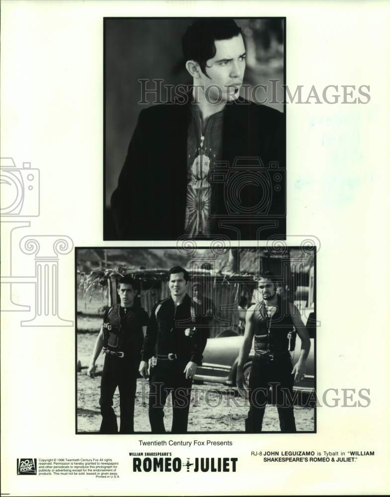 1996 Press Photo John Leguizamo and co-stars in scene from Romeo &amp; Juliet- Historic Images