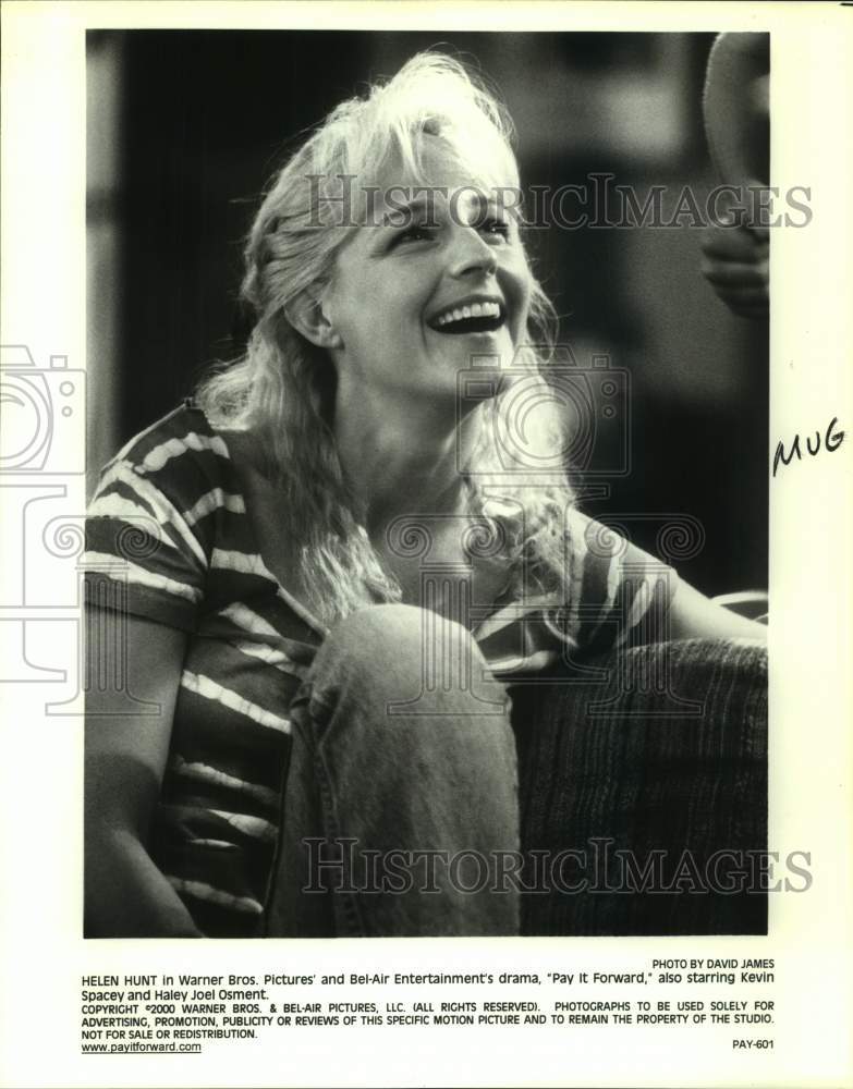 2000 Press Photo Actress Helen Hunt in &quot;Pay It Forward&quot; Movie Scene - sap18884- Historic Images