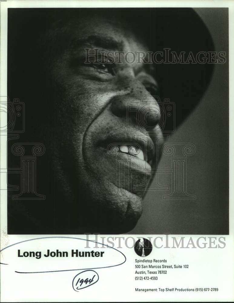 1994 Press Photo Musician Long John Hunter - sap18890- Historic Images