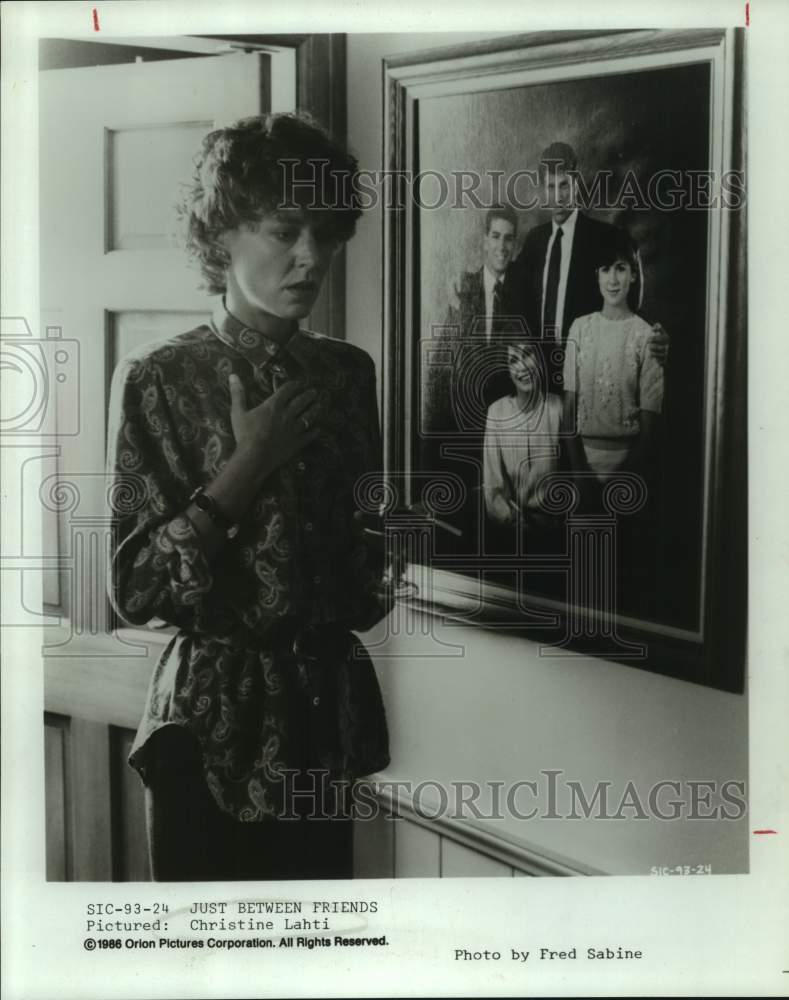 1986 Press Photo Actress Christine Lahti in &quot;Just Between Friends&quot; movie- Historic Images