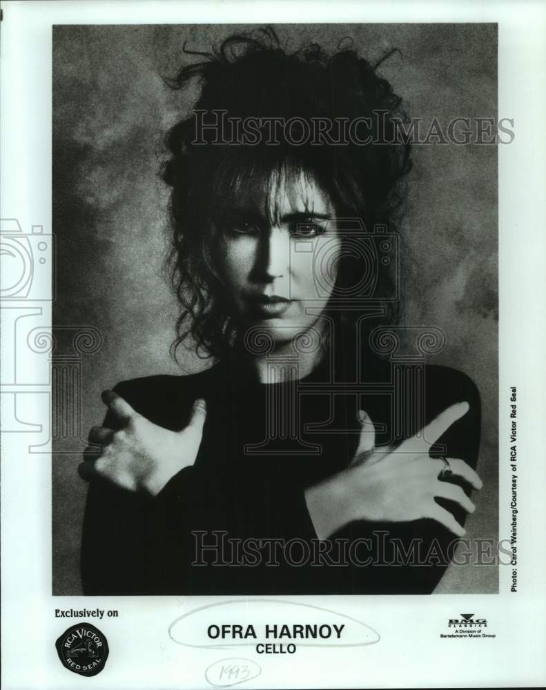 1993 Press Photo Cello Player Ofra Harnoy - sap18936- Historic Images