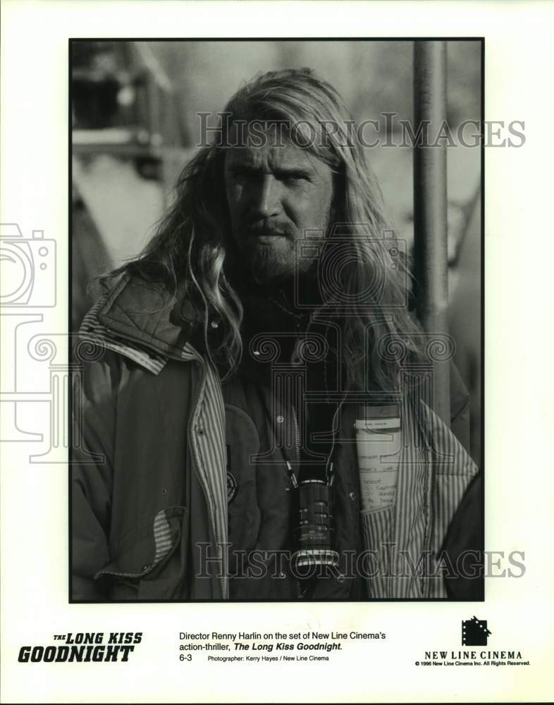 1996 Press Photo Director Renny Harlin on the set of "The Long Kiss Goodnight"- Historic Images