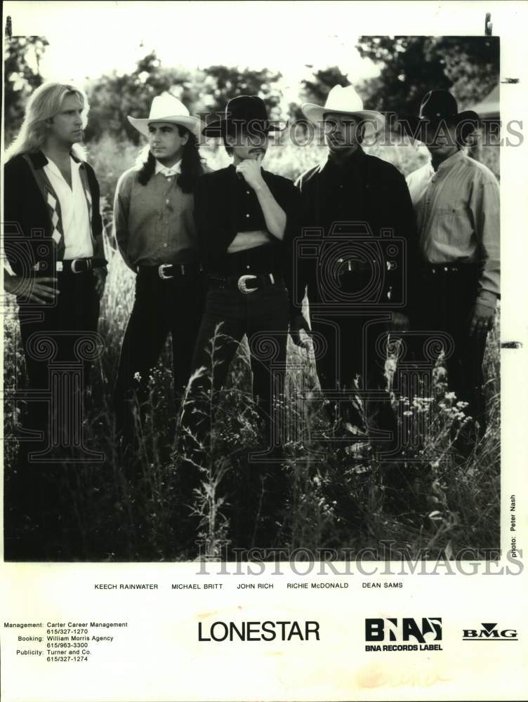 1997 Press Photo Members of Lonestar Musical Group - sap19010- Historic Images