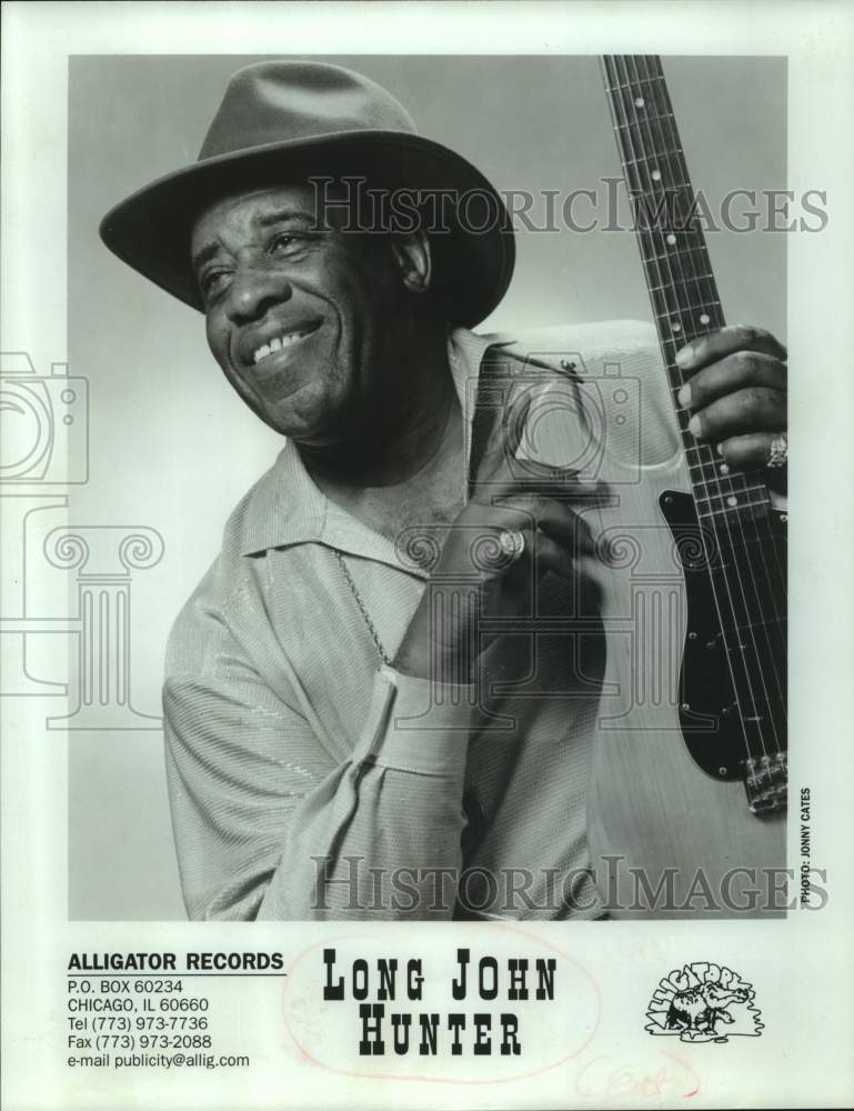 1997 Press Photo Musician and Guitarist Long John Hunter - sap19013- Historic Images