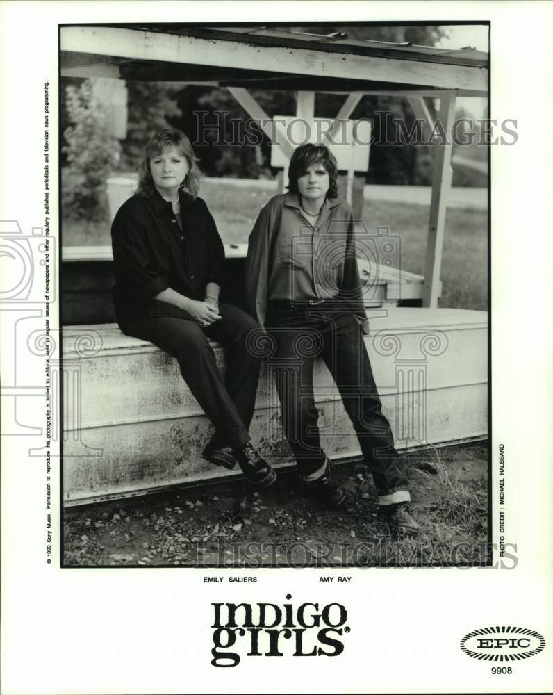 1999 Press Photo Musician Emily Saliers and Amy Ray of Indigo Girls band- Historic Images