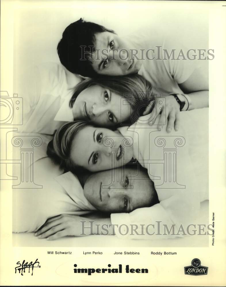 1999 Press Photo Four Members of the band Imperial Teen, Entertainers- Historic Images