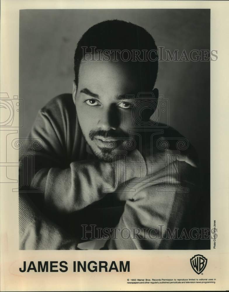 1993 Press Photo Entertainer James Ingram - sap19168- Historic Images