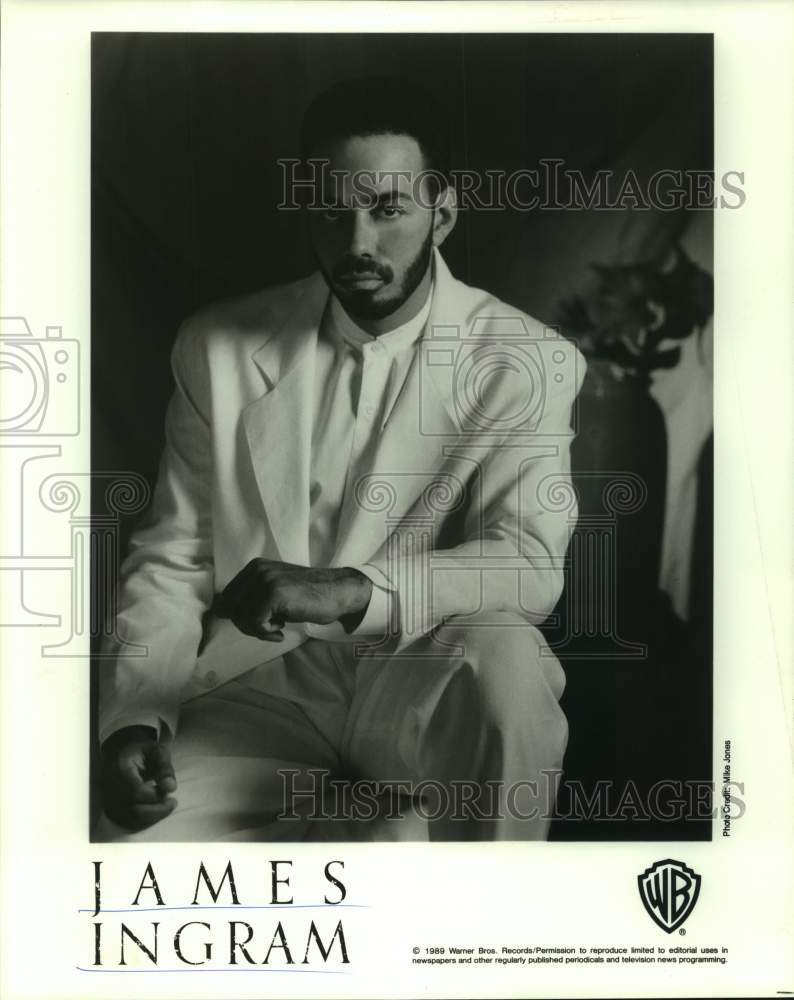 1989 Press Photo James Ingram, Entertainer - sap19170- Historic Images