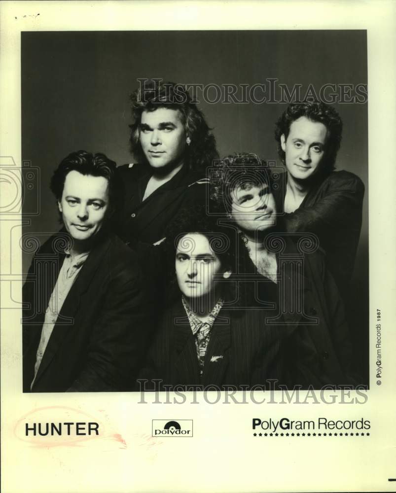 1987 Press Photo Recording Artists Hunter - sap19188- Historic Images