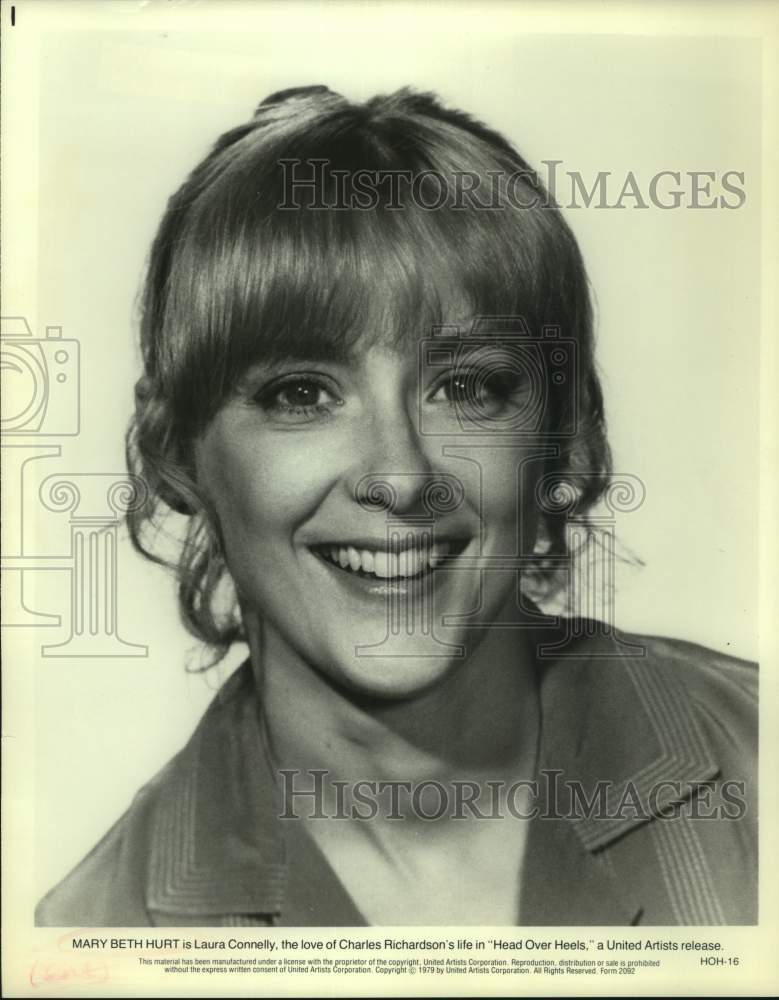 1979 Press Photo Mary Beth Hurt as Laura Connelly in "Head Over Heels"- Historic Images
