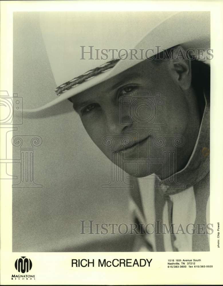 1996 Press Photo Singer Rich McCready - sap19287- Historic Images
