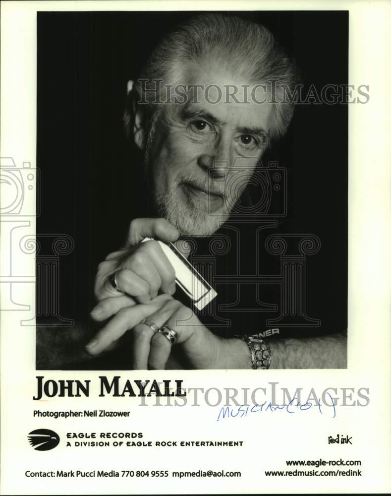 2001 Press Photo Musician John Mayall - sap19306- Historic Images