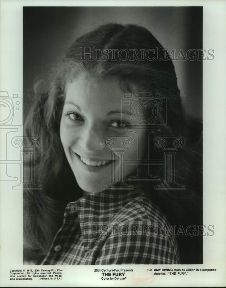 1978 Press Photo Actress Amy Irving stars as Gillian in &quot;The Fury&quot; movie- Historic Images