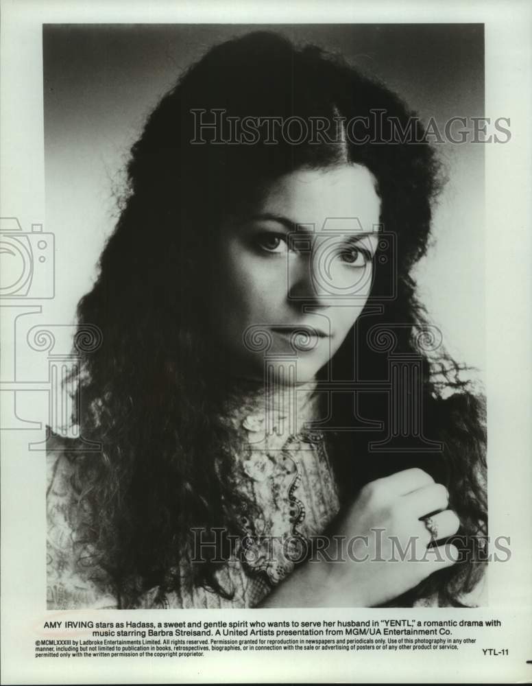 1983 Press Photo Actress Army Irving stars as Hadass in "Yentl" movie- Historic Images