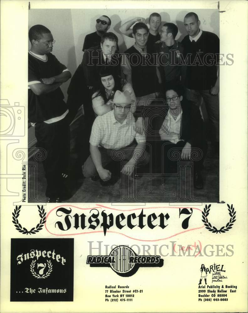 1998 Press Photo Members of the band Inspecter 7, Entertainers - sap19438- Historic Images