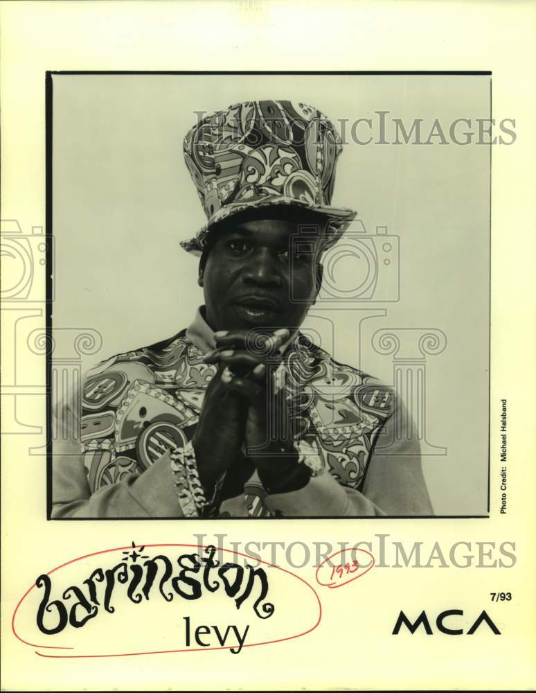 1993 Press Photo Artist Barrington Levy - sap19539- Historic Images