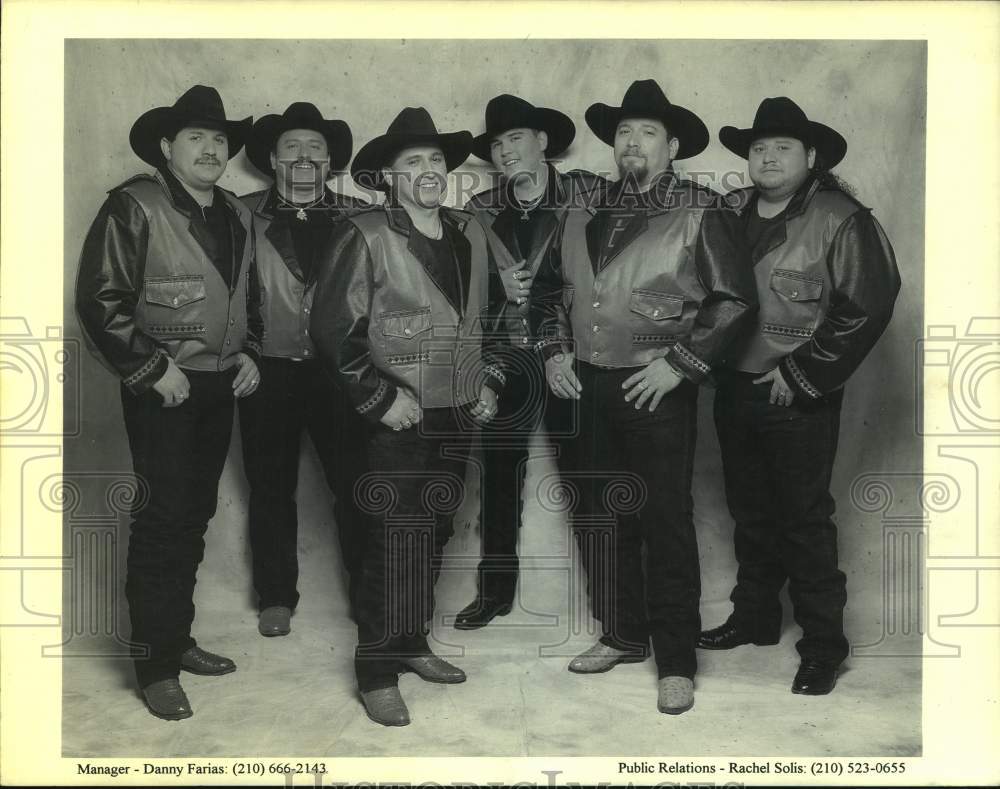 1997 Press Photo Entertainers La Tropa F, Six Members of the band - sap19723- Historic Images