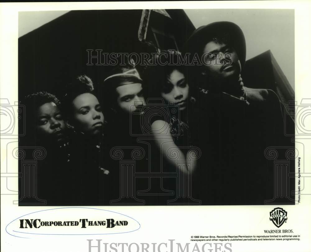 1988 Press Photo Music Group, INCorporated Thang Band - sap19794- Historic Images