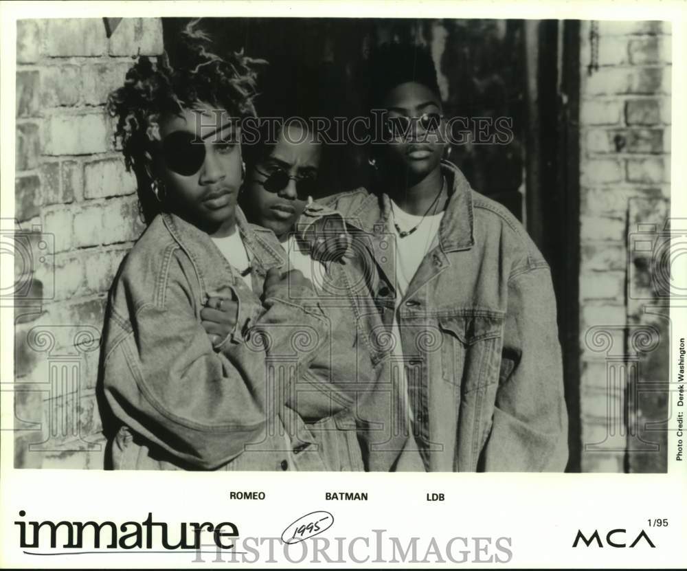 1995 Press Photo Musical Group, Immature - sap19800- Historic Images