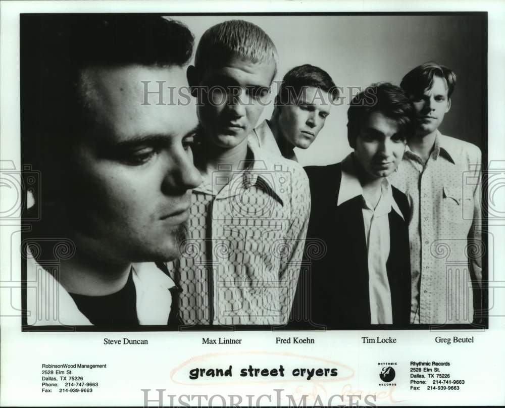 1997 Press Photo Musical Group Grand Street Cryers - sap19805- Historic Images