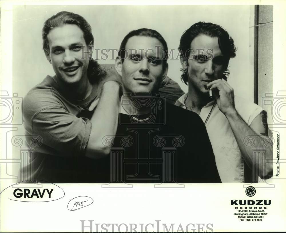 1995 Press Photo Members of Gravy, blues band from Alabama. - sap19859- Historic Images