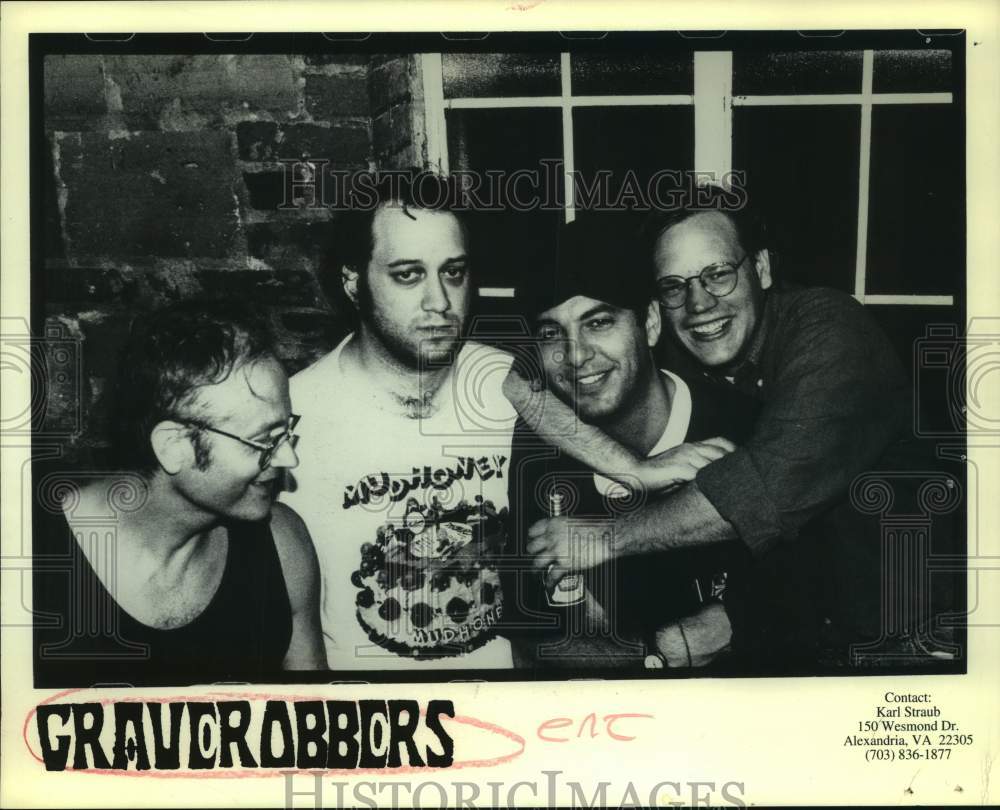 1996 Press Photo Members of Graverobbers, pop-rock group. - sap19865- Historic Images