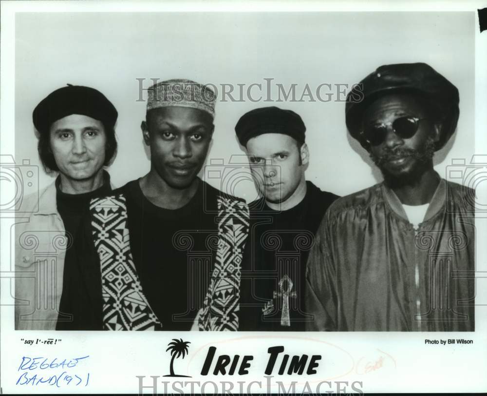 1997 Press Photo Members of Irie Time, reggae band from Houston, Texas.- Historic Images