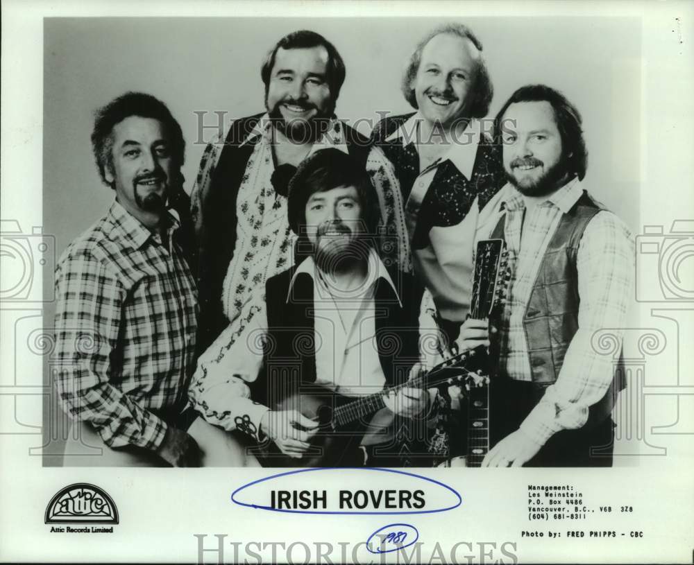 1987 Press Photo Members of Irish Rovers, folk rock group. - sap19966- Historic Images