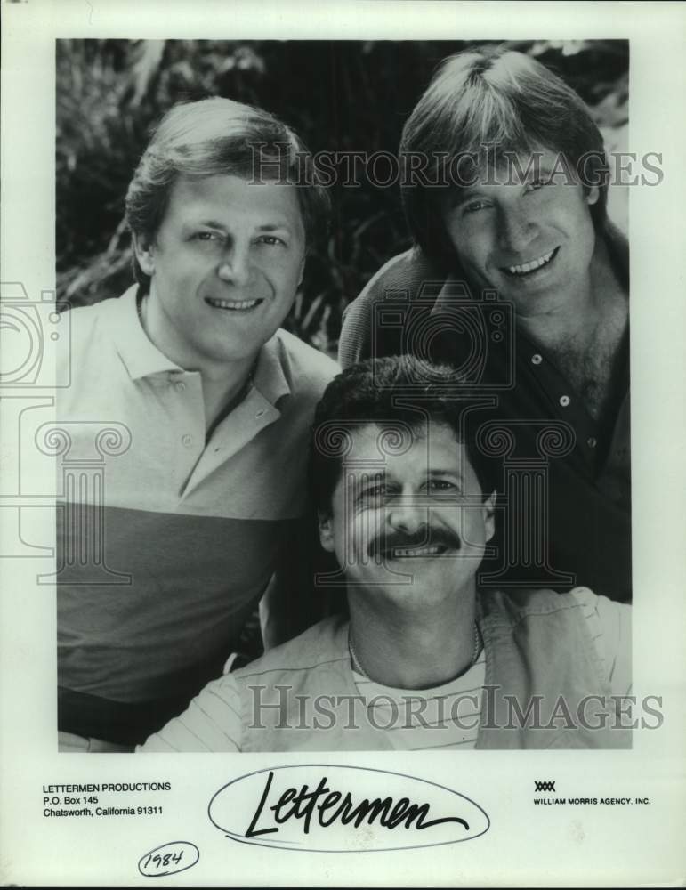 1984 Press Photo Members of Lettermen, American male pop vocal trio. - sap19989- Historic Images