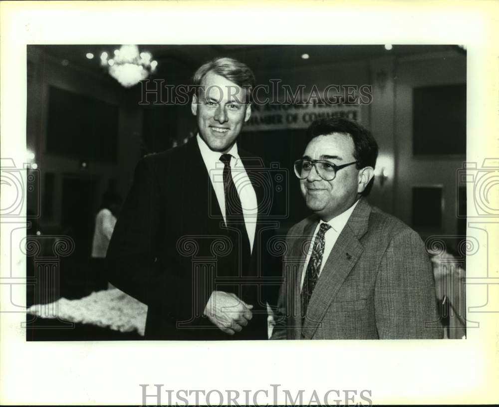 1991 Press Photo Rick Lester at San Antonio Hispanic Chamber of Commerce Event- Historic Images