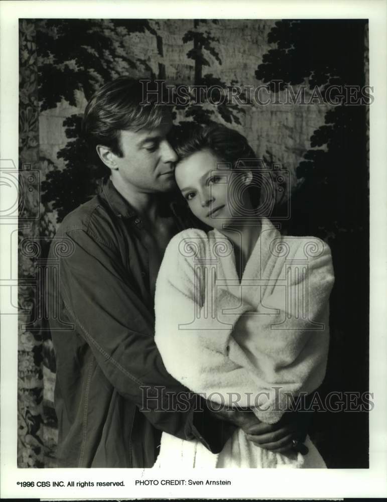 1996 Press Photo Actors Christopher Villiers, Julie Cox in &quot;Princess in Love&quot;- Historic Images