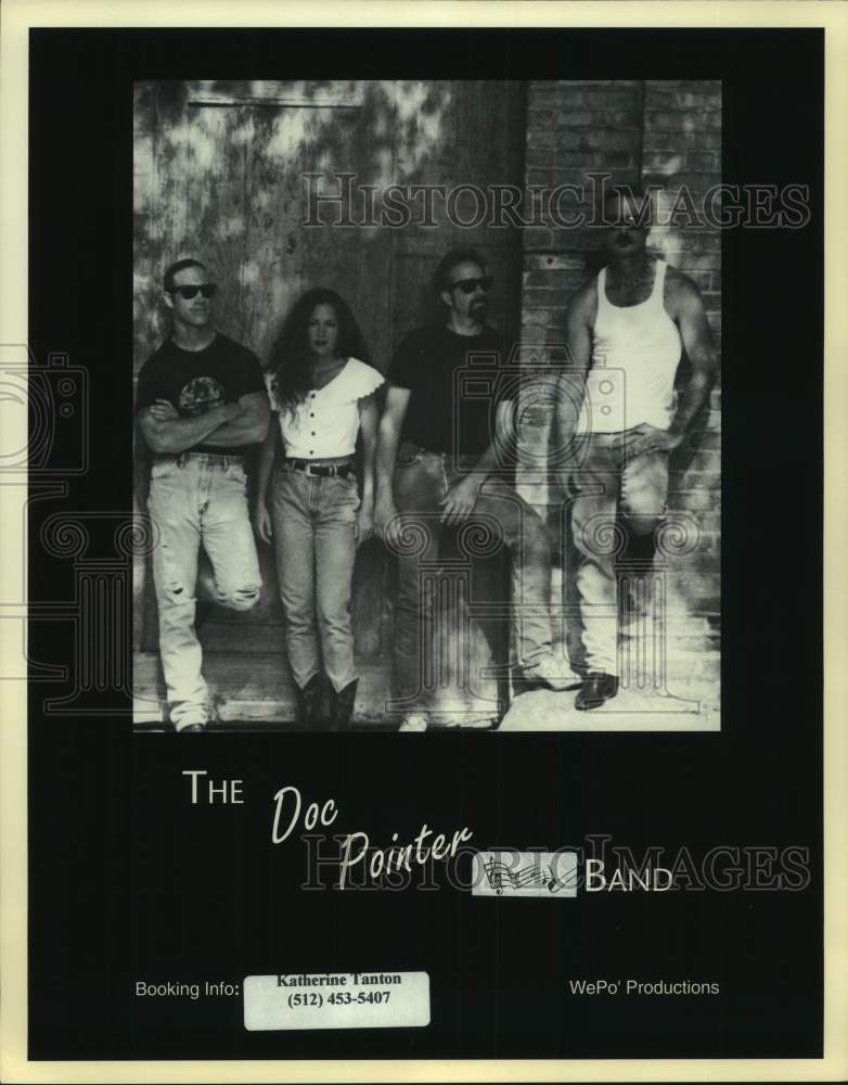 1996 Press Photo Four Members of The Doc Pointer Band, Entertainers - sap20252- Historic Images