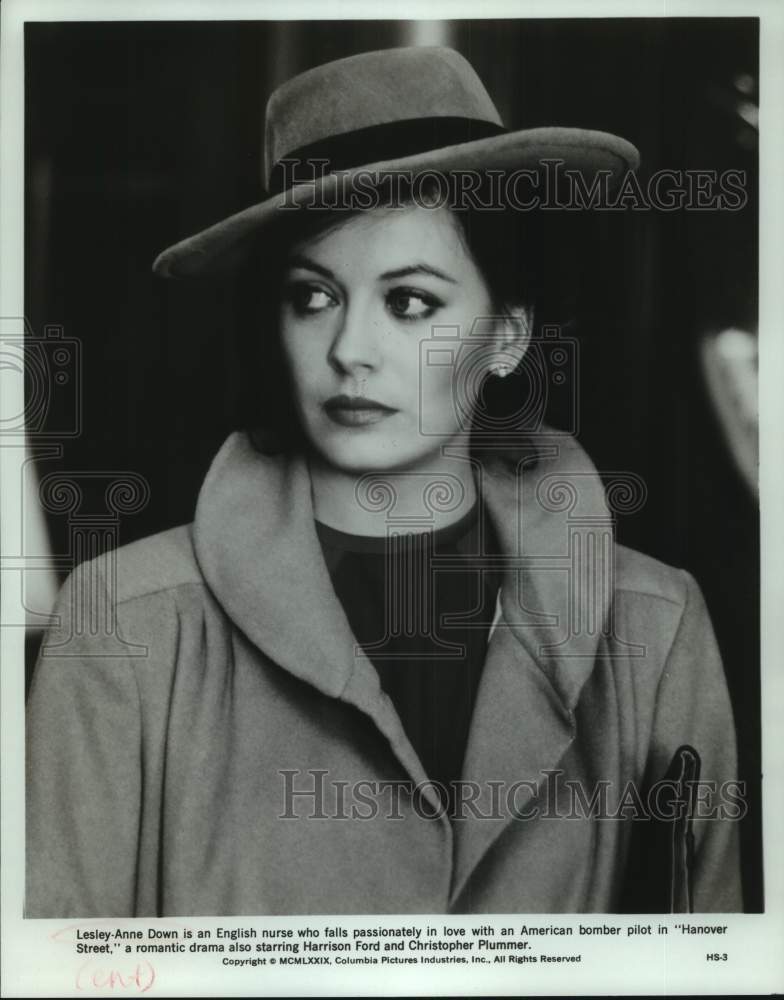 1979 Press Photo Actress Lesley-Ann Down in &quot;Hanover Street&quot; movie - sap20262- Historic Images