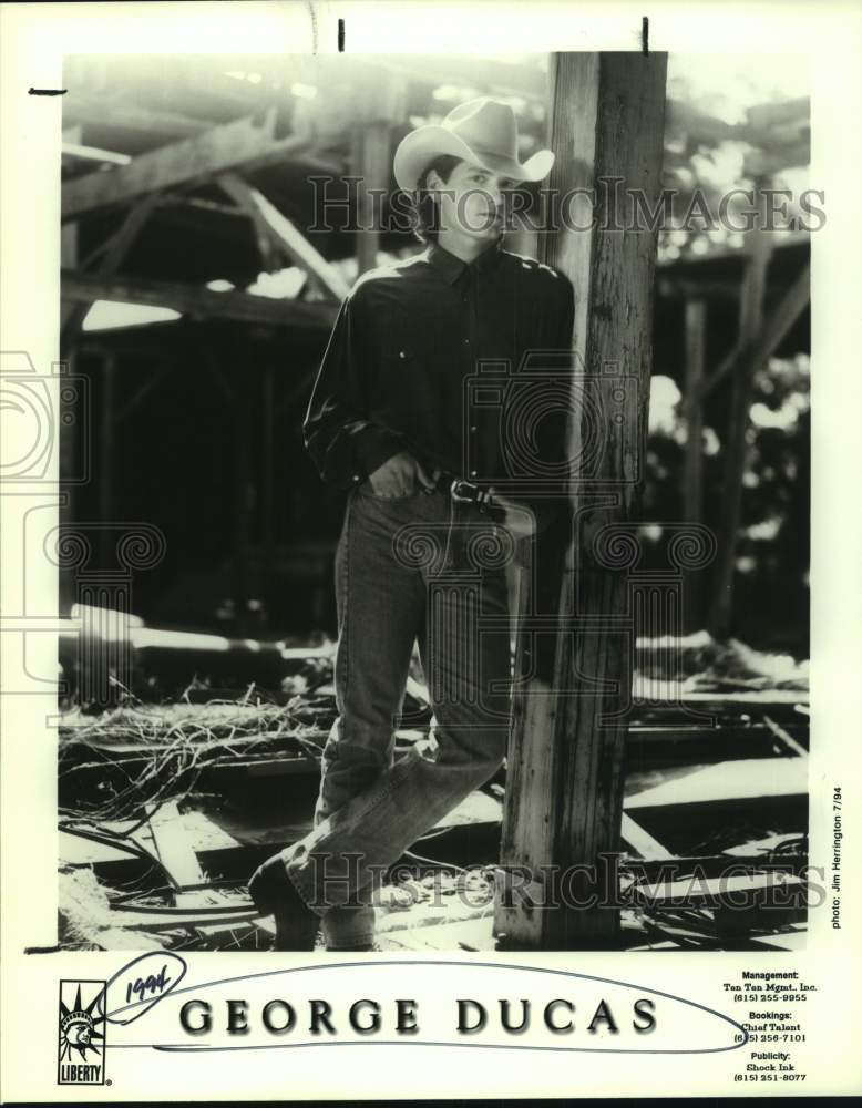1994 Press Photo Recording artist George Ducas - sap20299- Historic Images