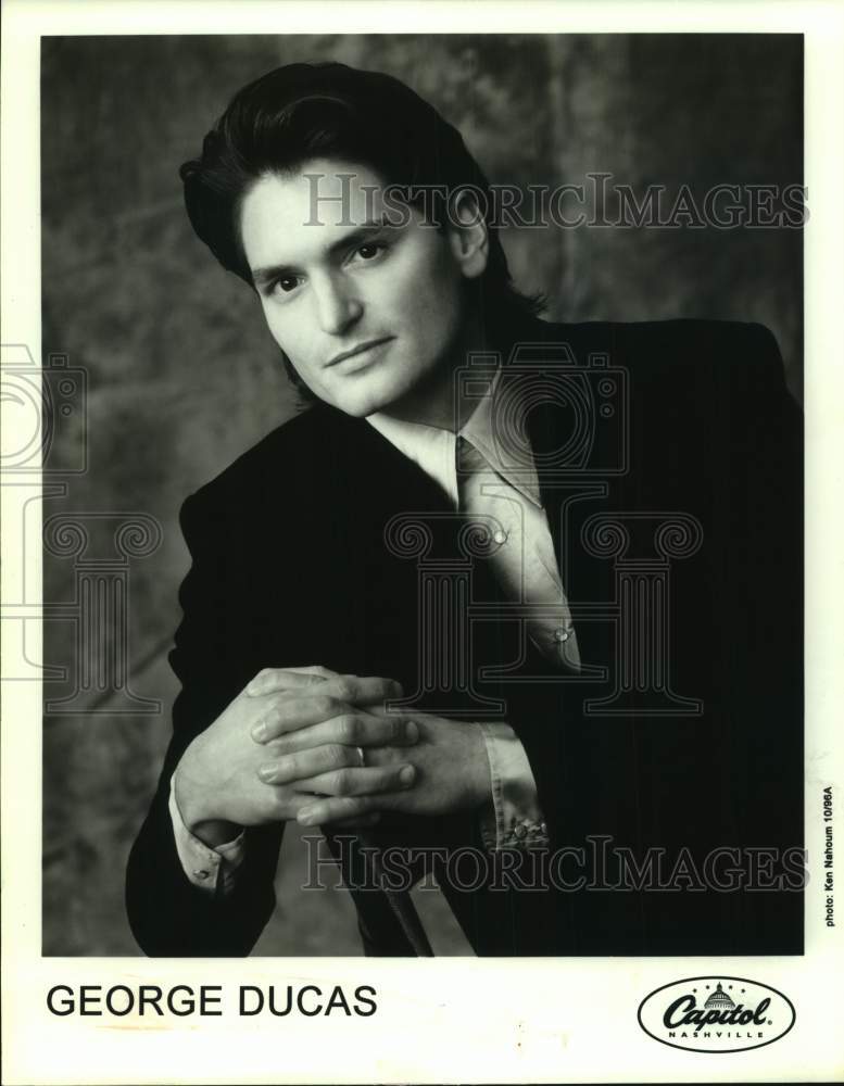 1996 Press Photo Recording artist George Ducas - sap20301- Historic Images