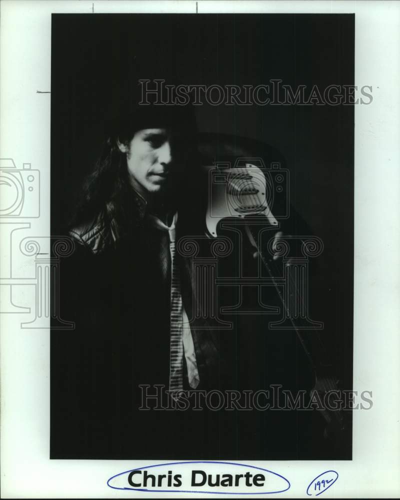 1992 Press Photo Musician Chris Duarte - sap20315- Historic Images