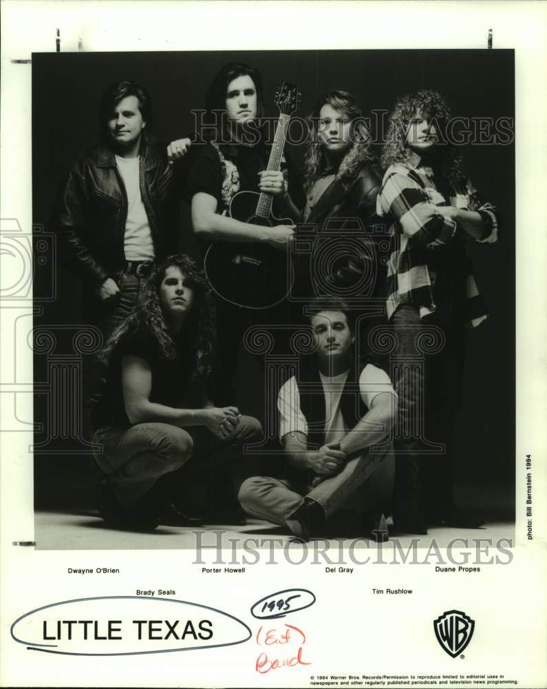 1994 Press Photo Six Members of the band Little Texas, Entertainers - sap20385- Historic Images