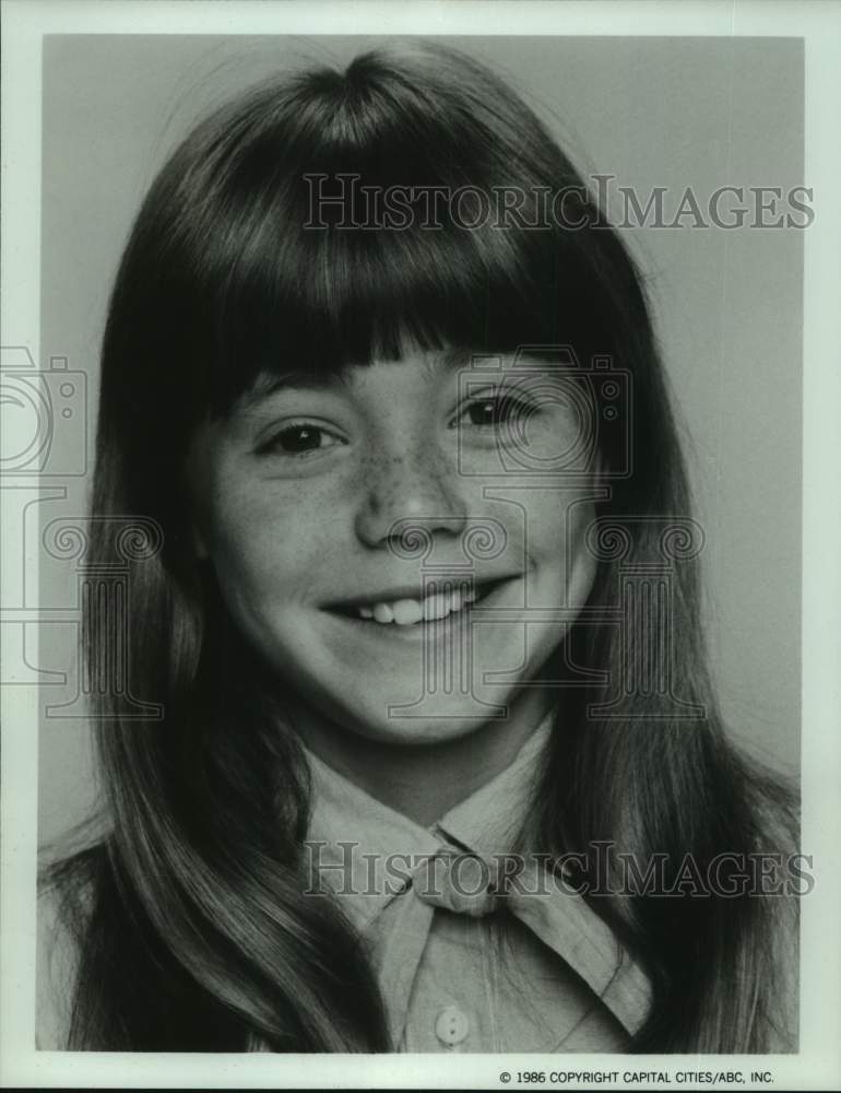 1986 Press Photo Actress Jenny Lewis in "Life with Lucy" on ABC Television- Historic Images