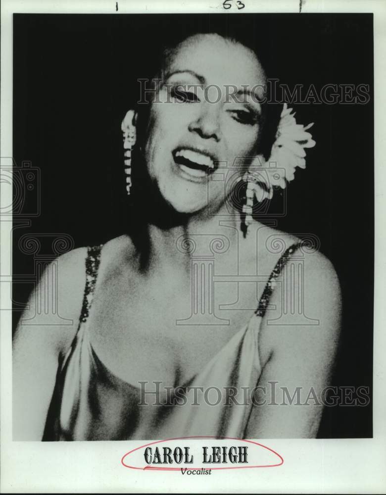 1980 Press Photo Vocalist Carol Leigh - sap20446- Historic Images