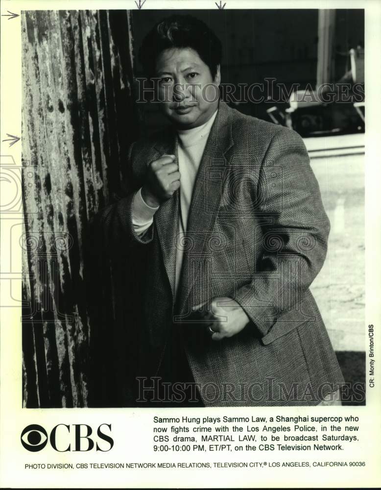 2000 Press Photo Sammo Hung stars on Martial Law, on CBS. - sap20581- Historic Images