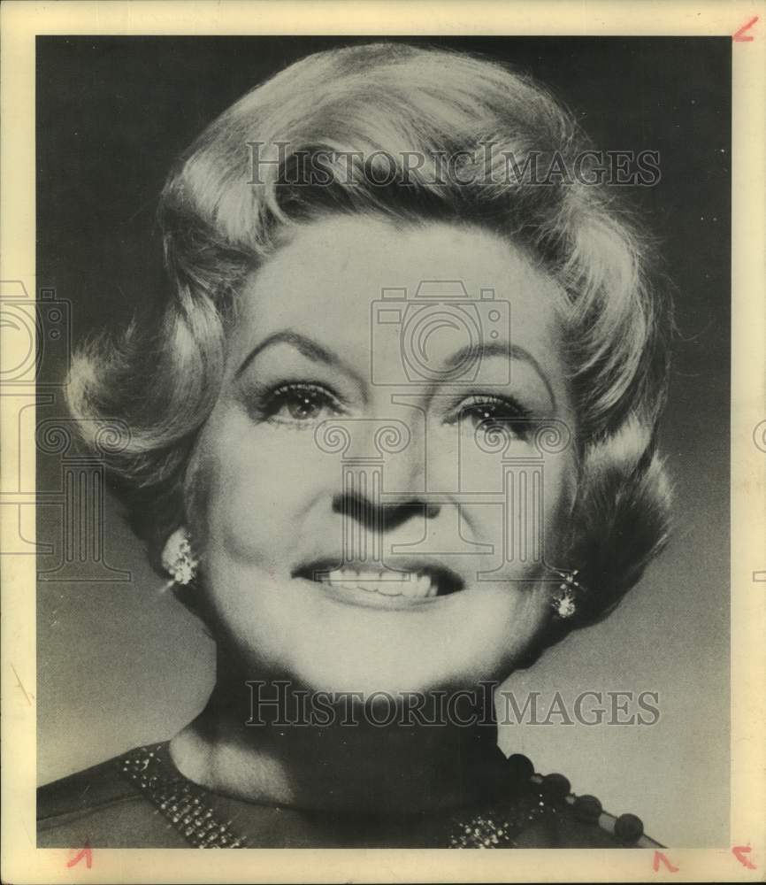 1978 Press Photo Singer Dorothy Collins - sap20698- Historic Images