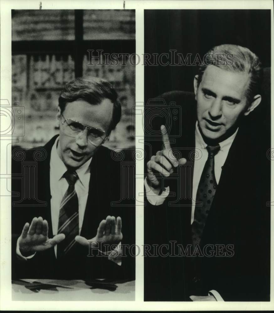 1992 Press Photo Political Impersonator Dana Carvey on &quot;Saturday Night Live&quot;- Historic Images