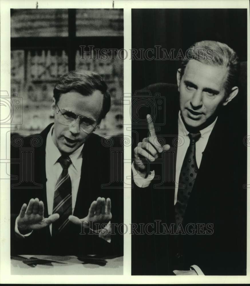 1992 Press Photo Political Impersonator Dana Carvey on "Saturday Night Live"- Historic Images