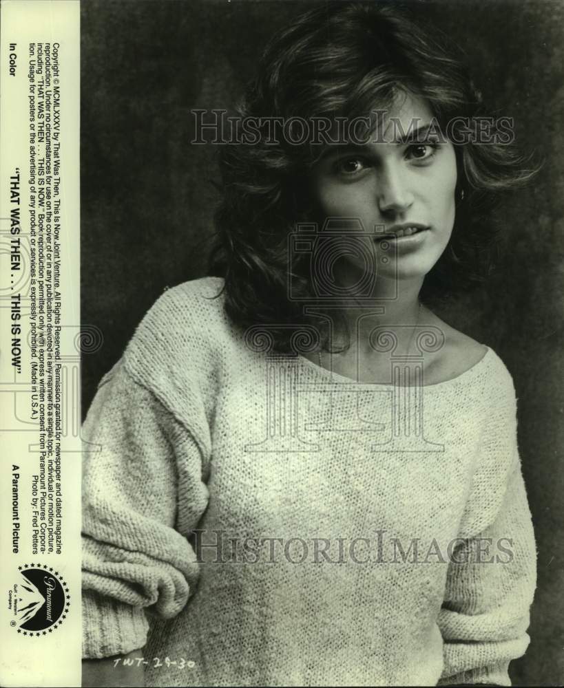 1985 Press Photo Actress Kim Delaney in "That Was Then...This Is Now" Movie- Historic Images