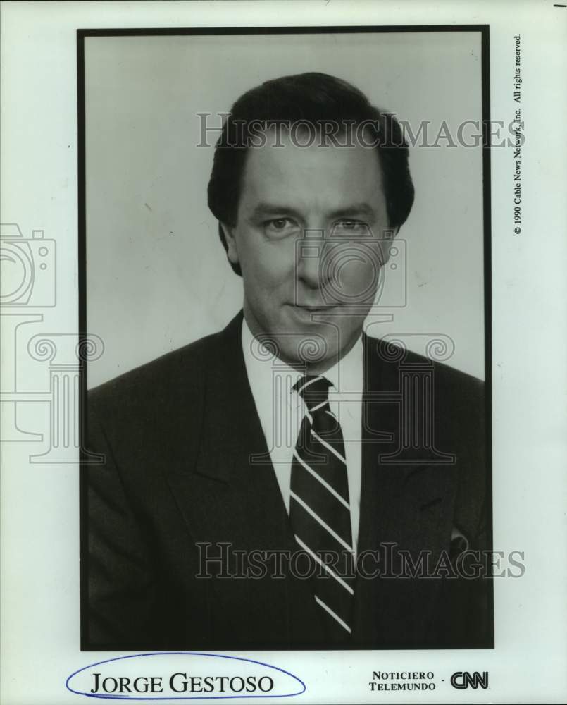 1990 Press Photo Uruguayan Journalist Jorge Gestoso - sap20834- Historic Images