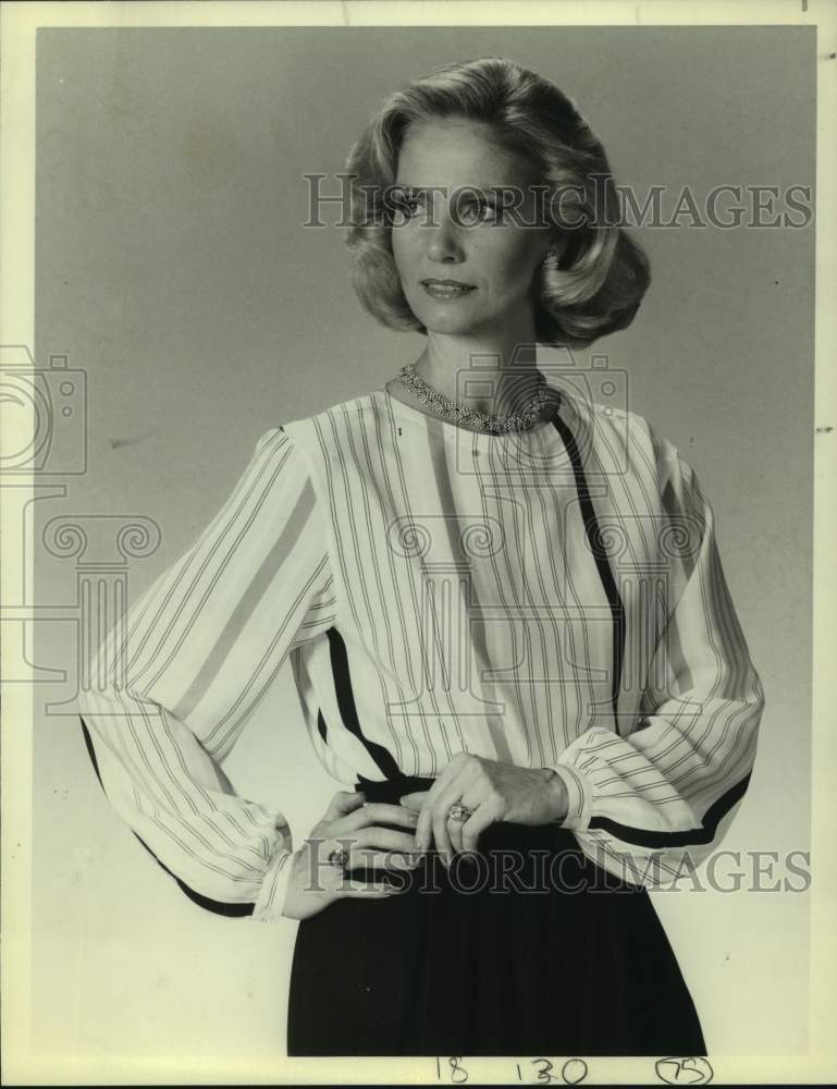 1982 Press Photo Sharon Acker stars on Texas, daytime drama on NBC. - sap20922- Historic Images